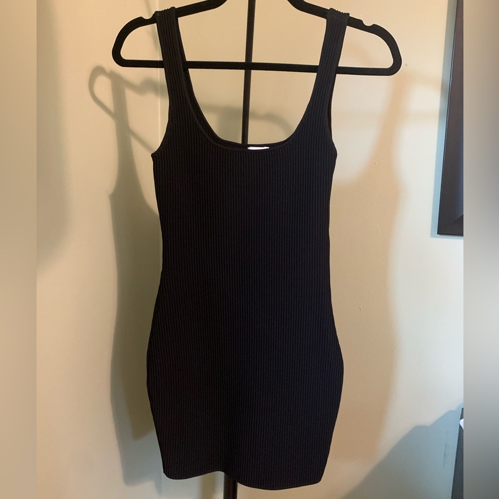 Princess Polly black ribbed mini in size S/M